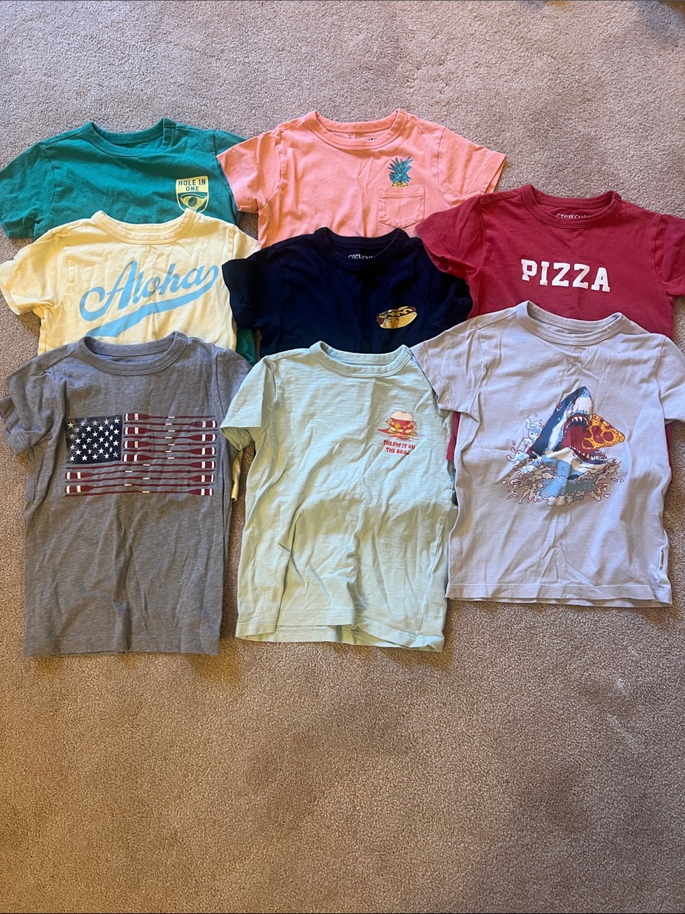 Lot of Jcrew Factory XXS (2-3T) Summer Tshirts